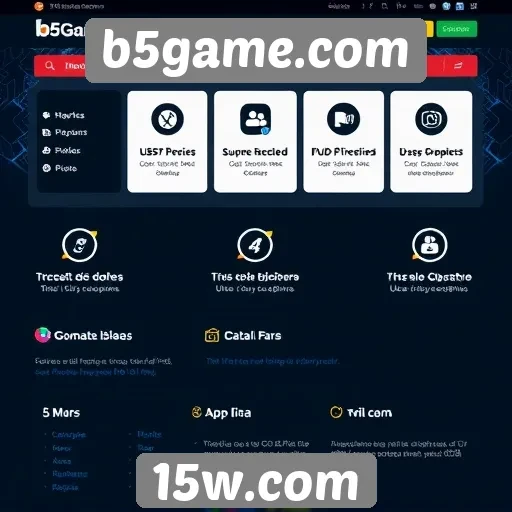 Recursos e funcionalidades do site b5game.com
